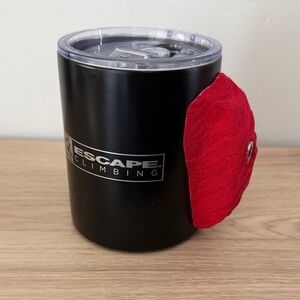 Escape Climbing Crimp Insulated Mug w/ Actual Red Climbing Hold as Grip